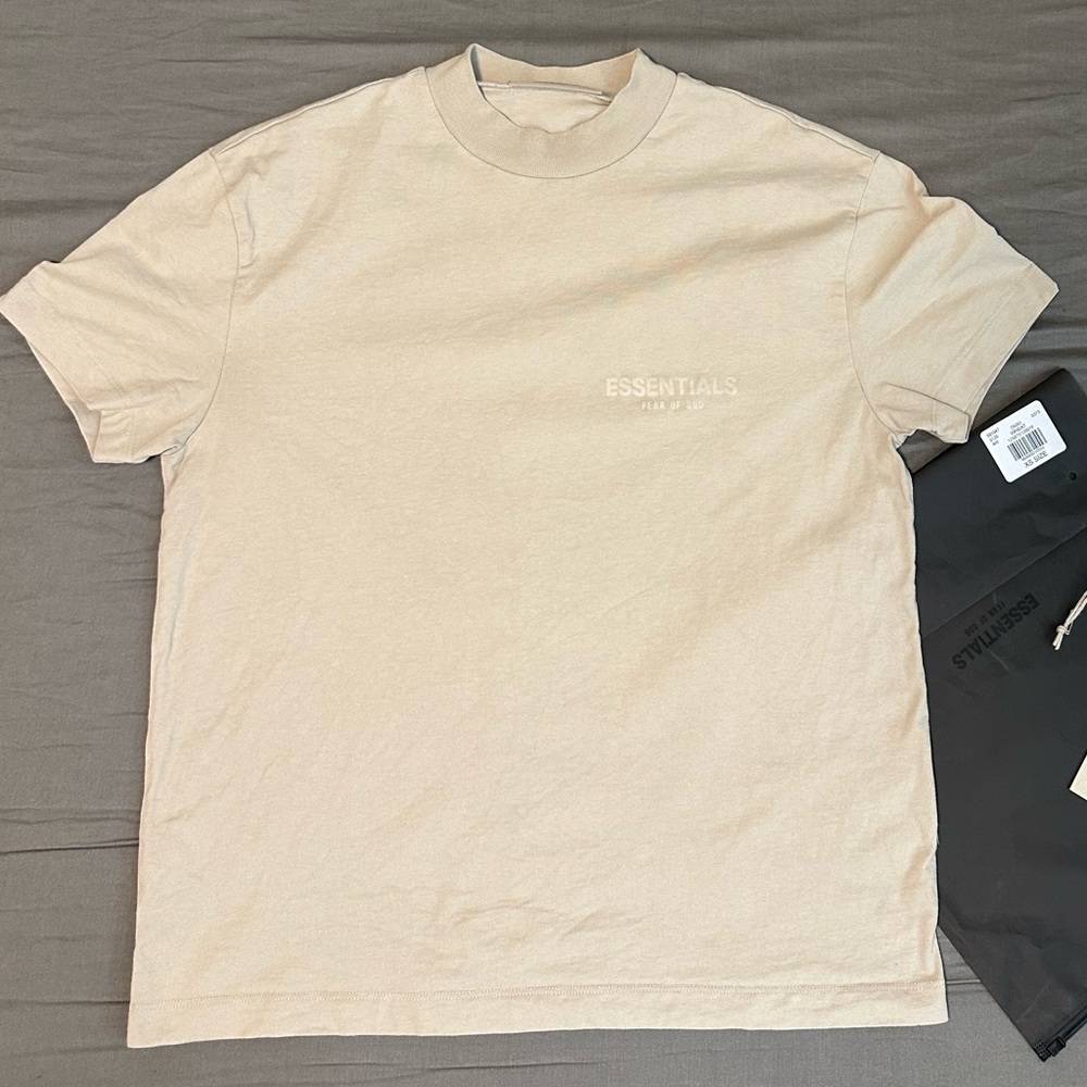 Fear of God Essentials SS Tee (Wheat)- XS (used)
